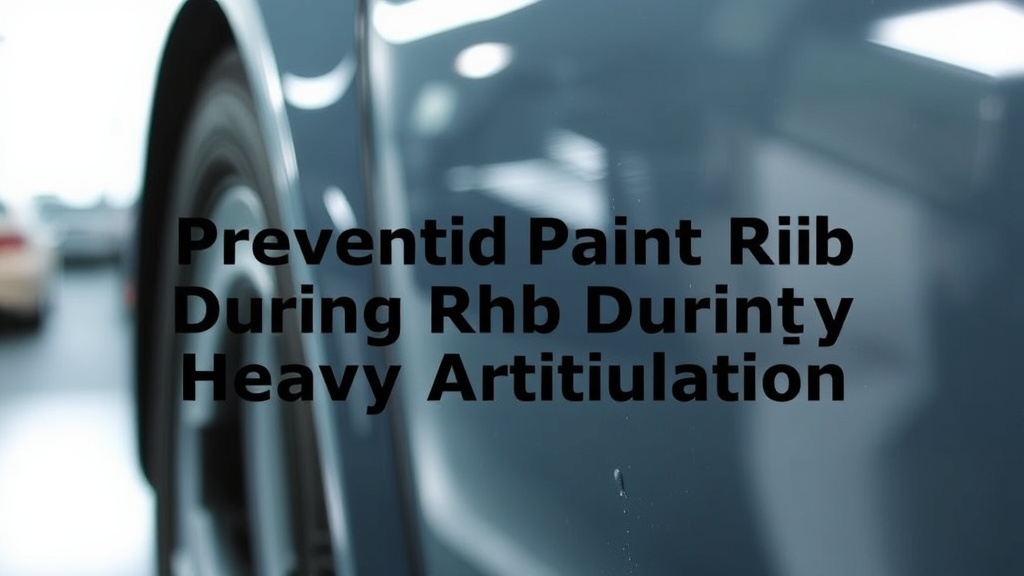 Preventing Paint Rub During Heavy Articulation