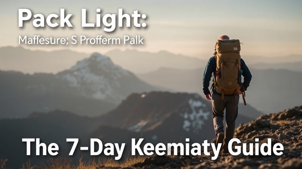 Pack Light, Go Far: The 7-Day Trekker's Minimalist Guide