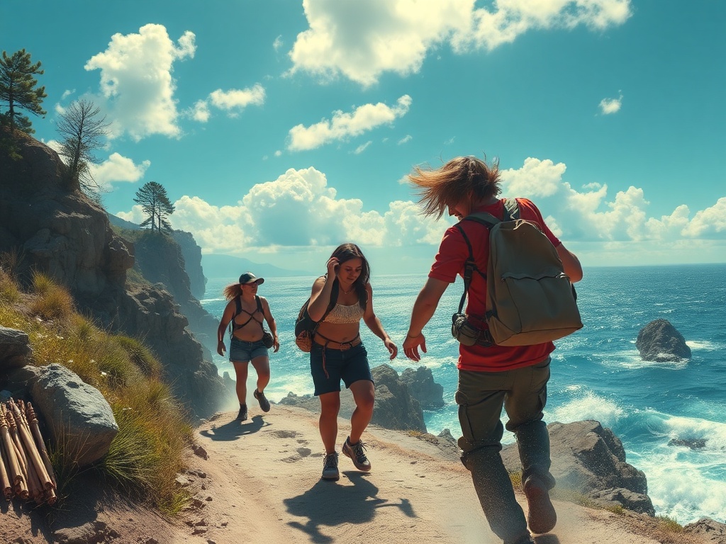 vivid depiction of an impromptu adventure with unexpected surprises