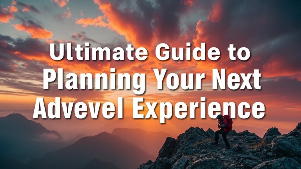 Ultimate Guide to Planning Your Next Adventure Travel Experience