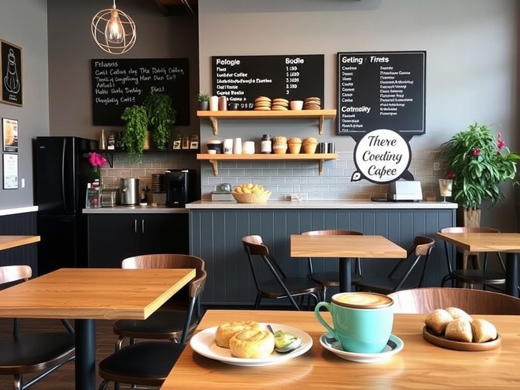 An inviting cafe in Airdrie with artisan coffee and baked goods