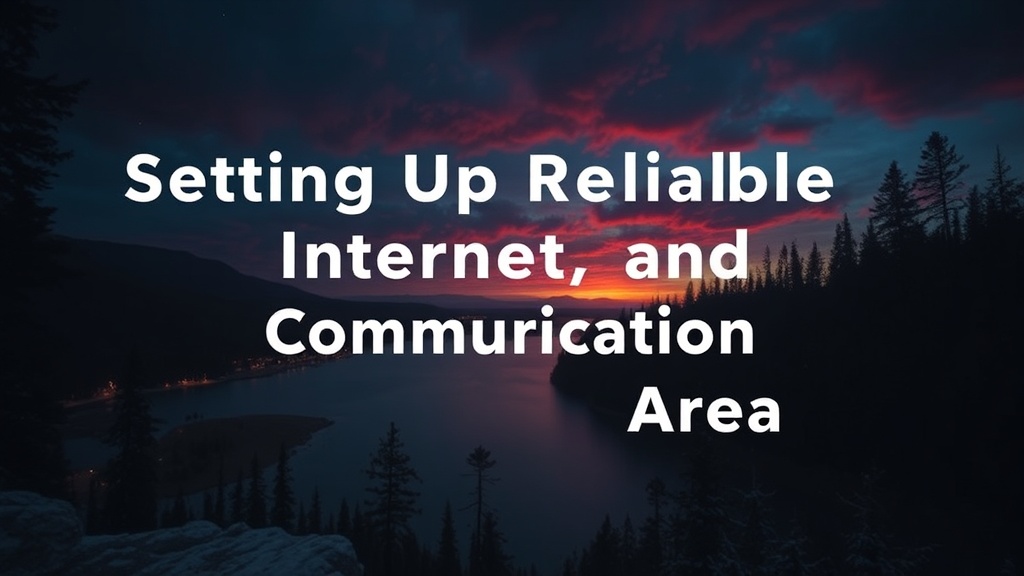 Setting Up Reliable Internet and Communication in the Algonquin Park Area