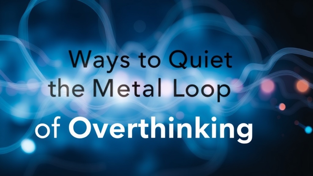 Ways to Quiet the Mental Loop of Overthinking
