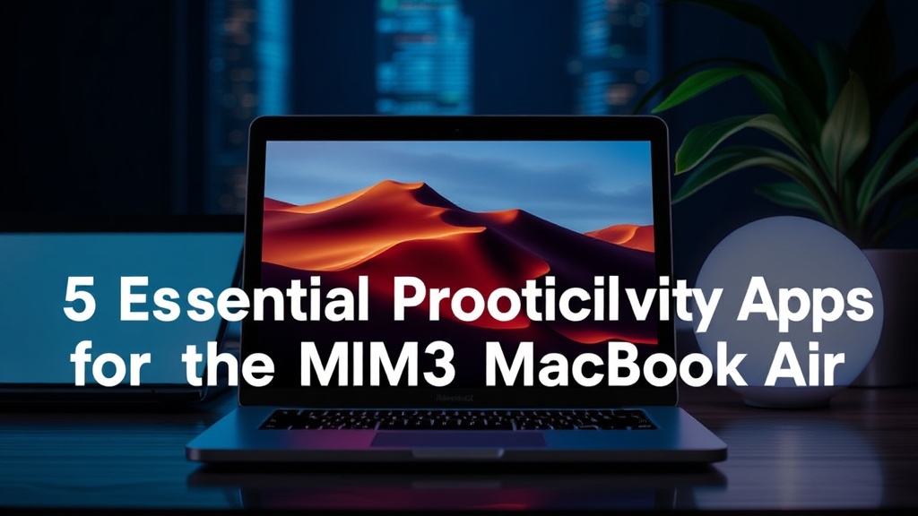 5 Essential Productivity Apps for the M3 MacBook Air