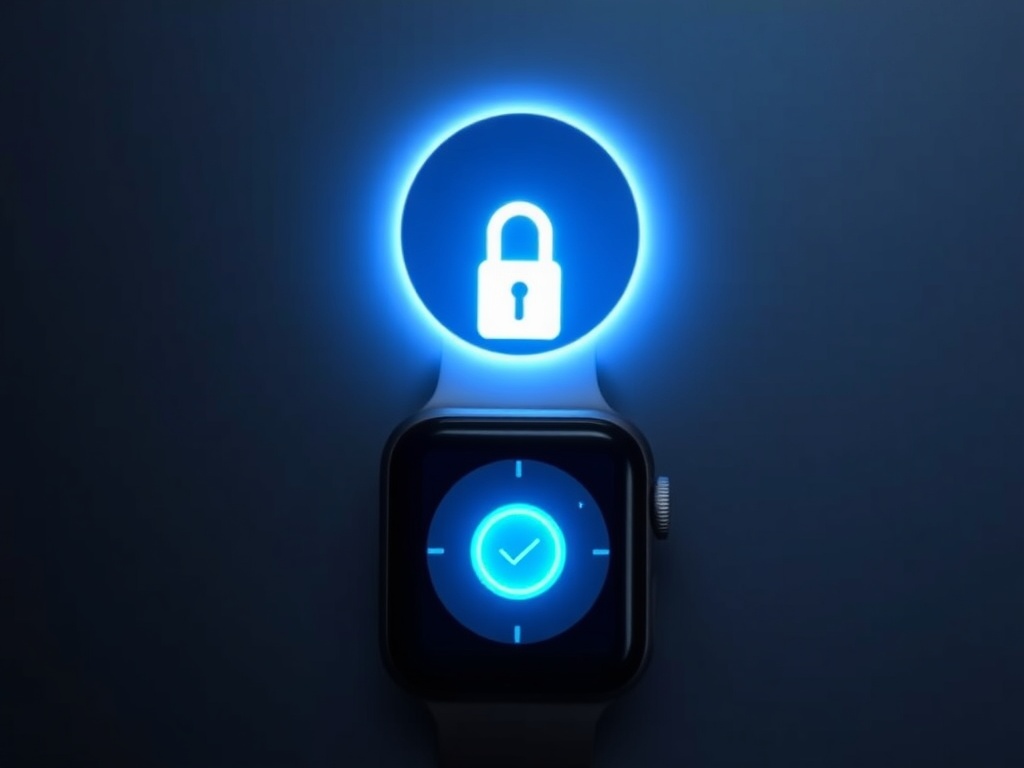 Apple Watch unlocking MacBook automatically glowing lock icon
