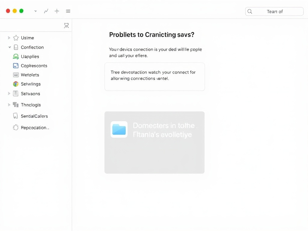 troubleshooting Apple devices connection issues clean UI diagnostics screen