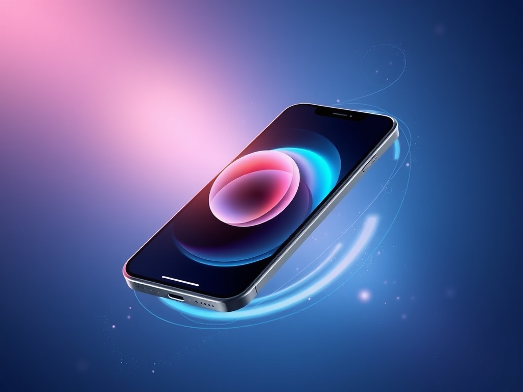 fast smooth iPhone performance animation concept, apps opening instantly, clean futuristic design