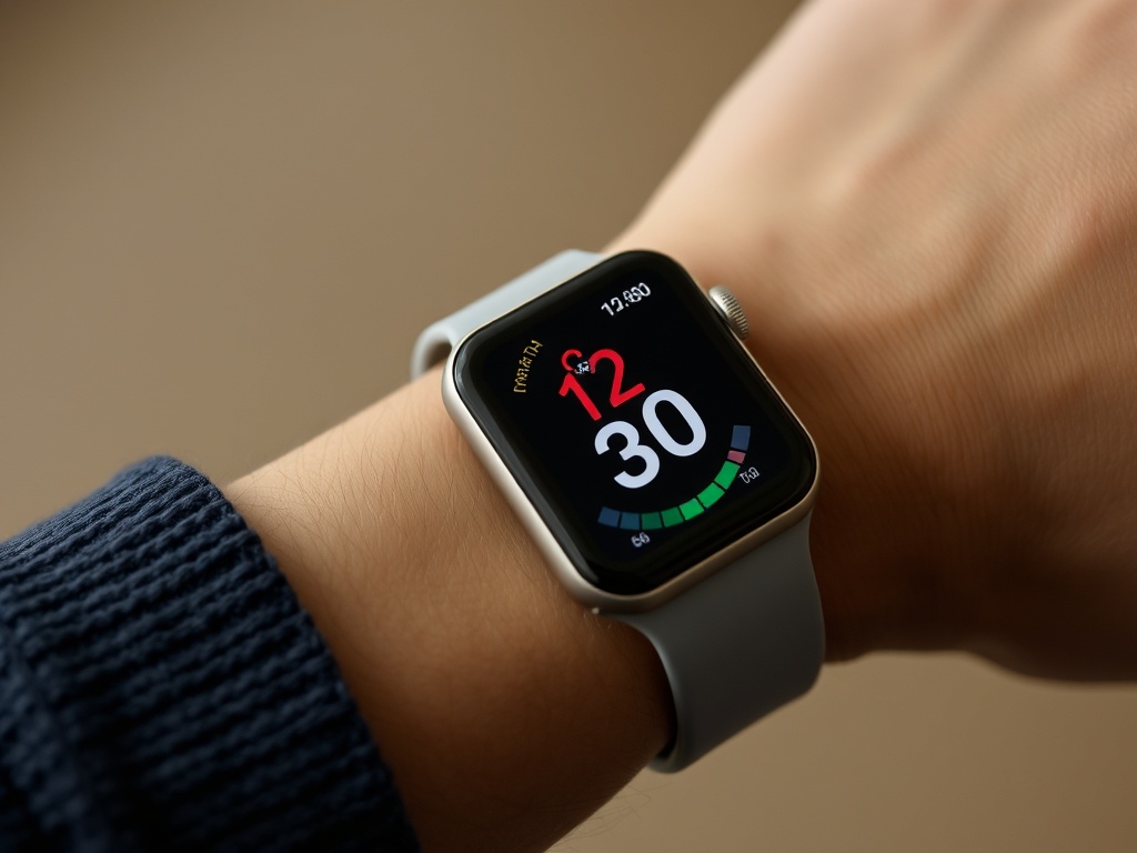 Apple Watch Series 10 displaying health metrics on wrist