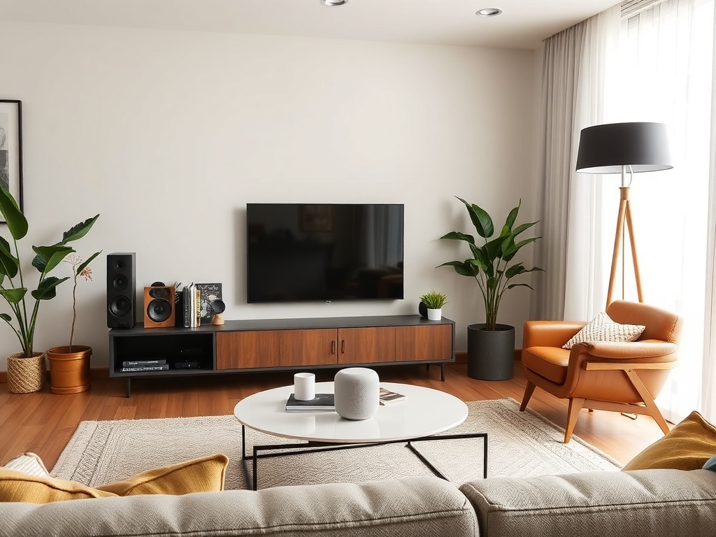 HomePod Pro in a modern living room setup