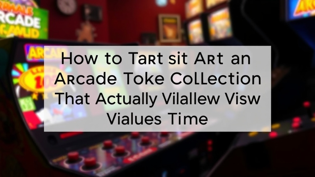 How to Start an Arcade Token Collection That Actually Gains Value Over Time