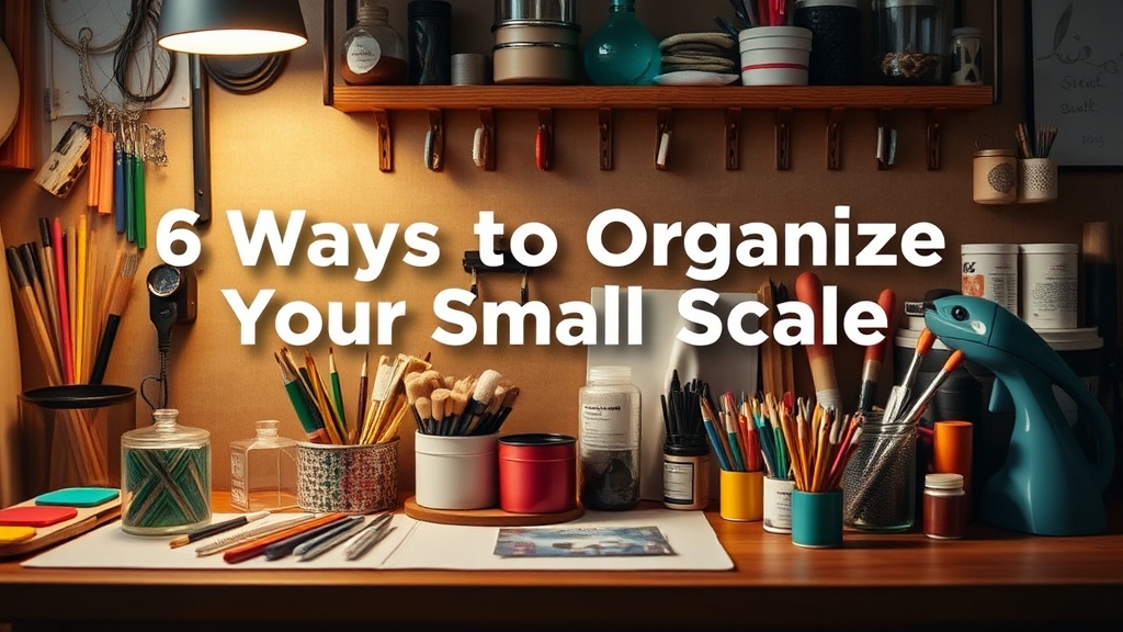 6 Ways to Organize Your Small Scale Art Supplies