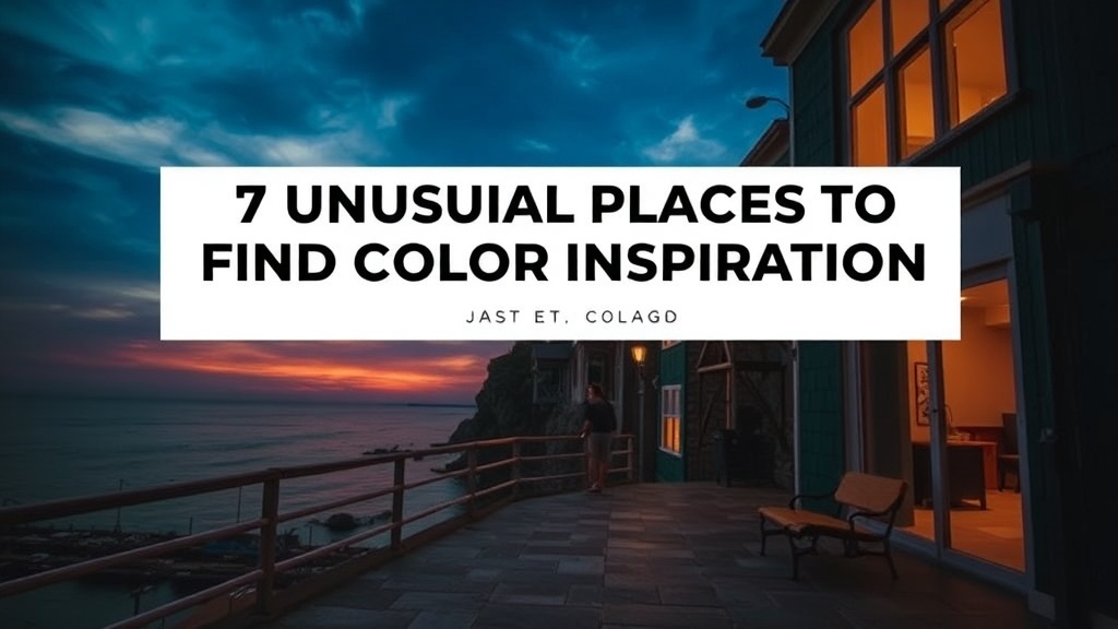 7 Unusual Places to Find Color Inspiration