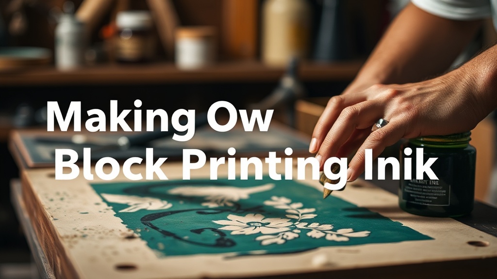 Making Your Own Block Printing Ink