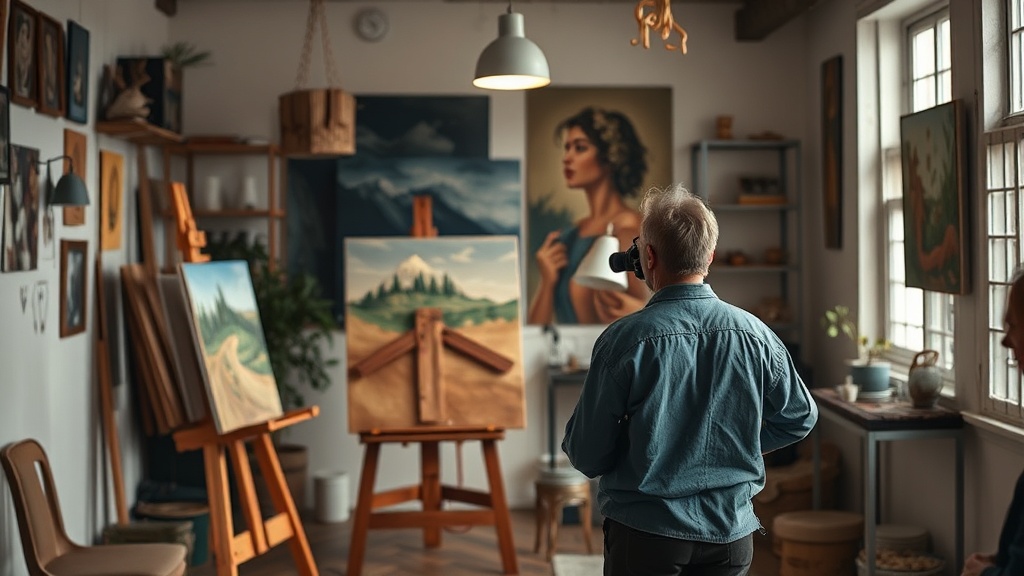 Where Do You Paint When There's No Room for a Studio?