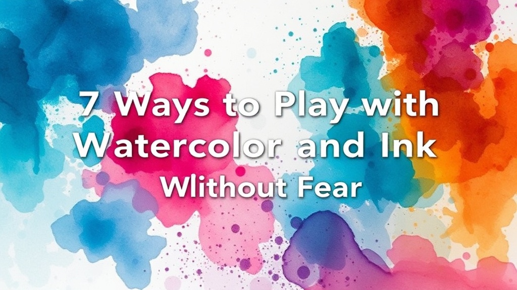 7 Ways to Play with Watercolor and Ink Without Fear
