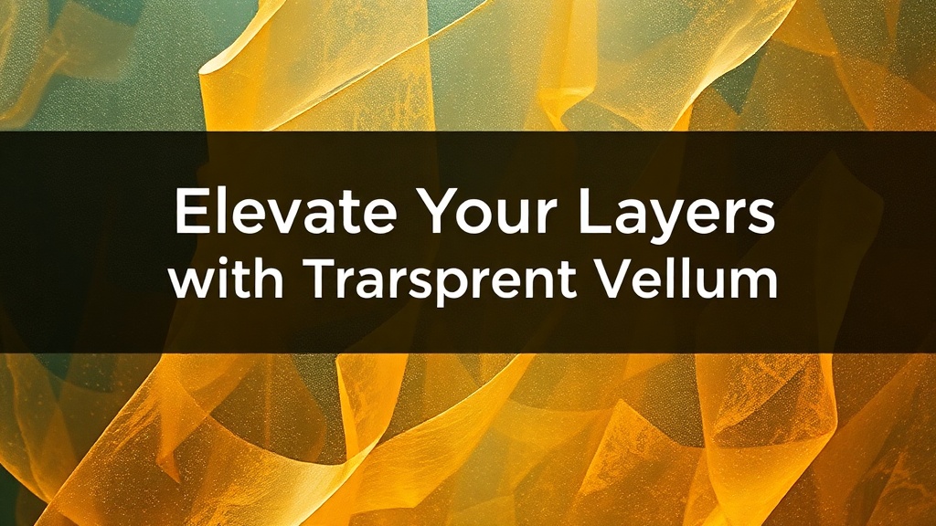 Elevate Your Layers with Transparent Vellum