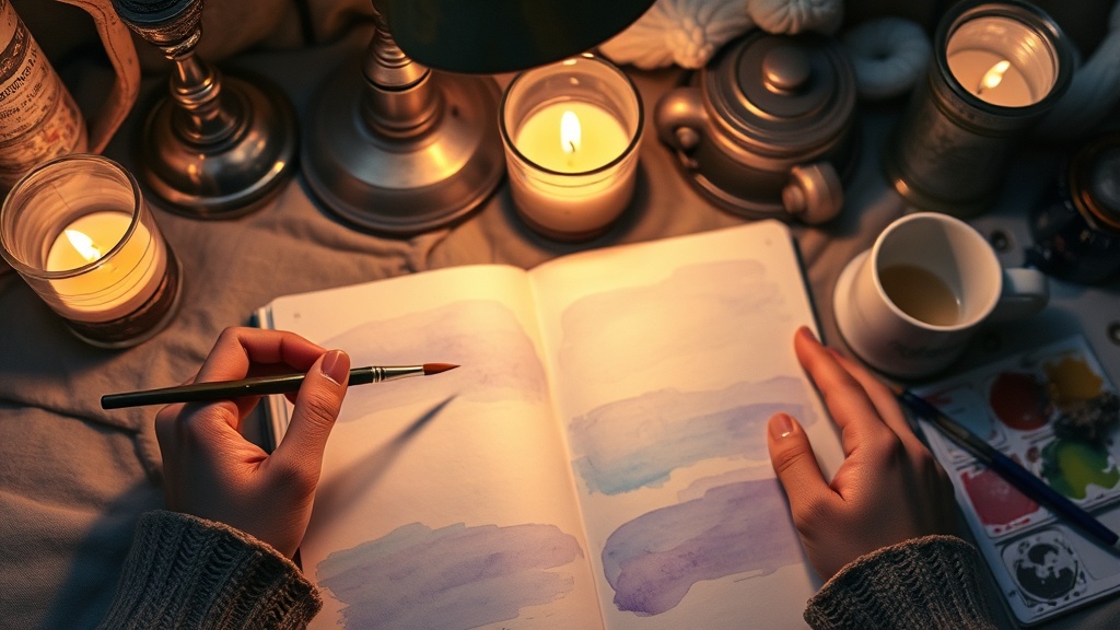 Evening Art Journaling: A Gentle Ritual for Winding Down