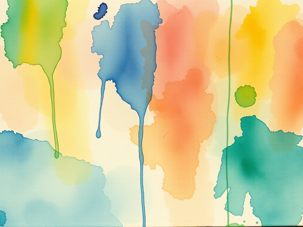 step one art journal background watercolor wash uneven colors drips messy organic texture