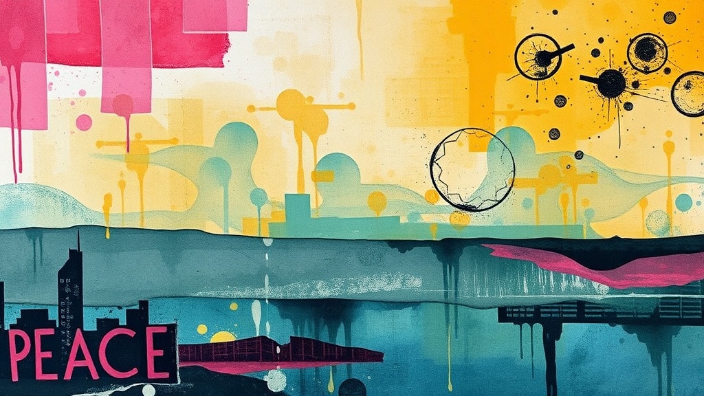 Making Peace with Messy Layers through Collage and Ink