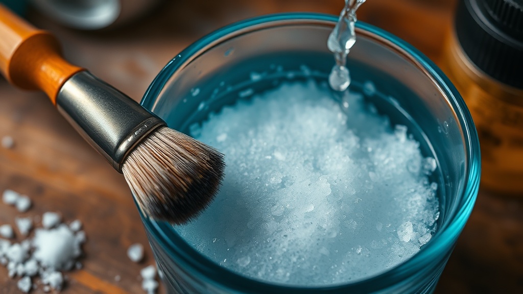Reviving Brushes: The Saltwater Soak Method