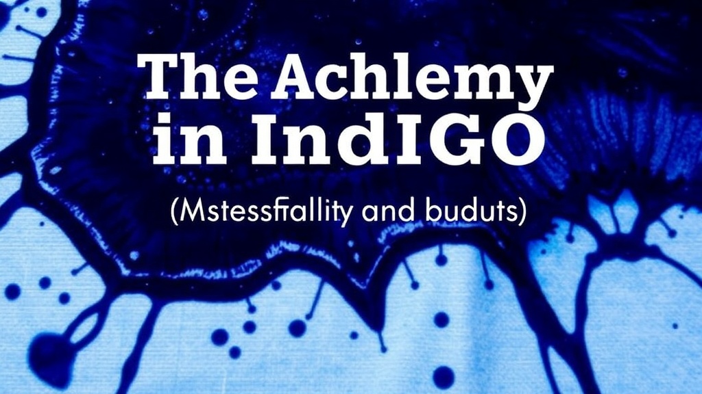 The Alchemy of Indigo: Mastering Natural Dyeing Techniques