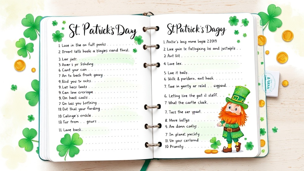 Embrace the Luck of the Irish: Creative St. Patrick’s Day Journal Prompts
