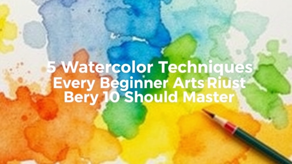 5 Essential Watercolor Techniques Every Beginner Artist Should Master
