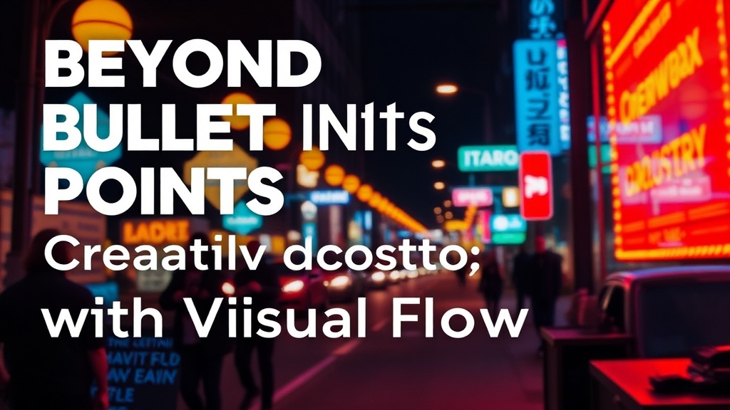 Beyond Bullet Points: Structuring Creative Projects with Visual Flow