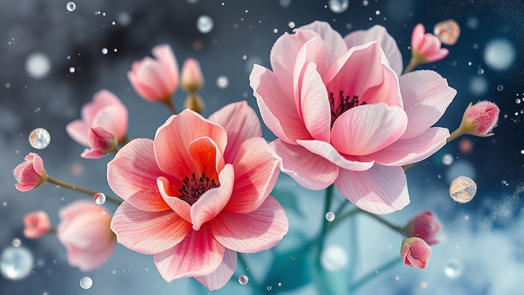 Creating Ethereal Watercolor Florals with Salt Texturing