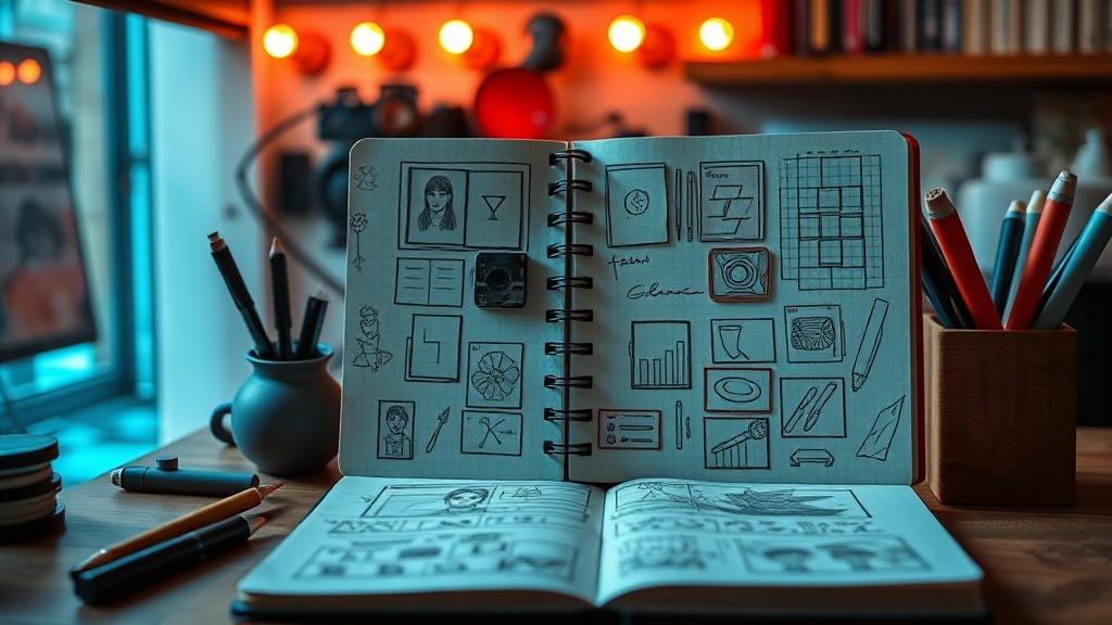 Organizing Your Sketchbook with Intentional Layouts and Visual Systems