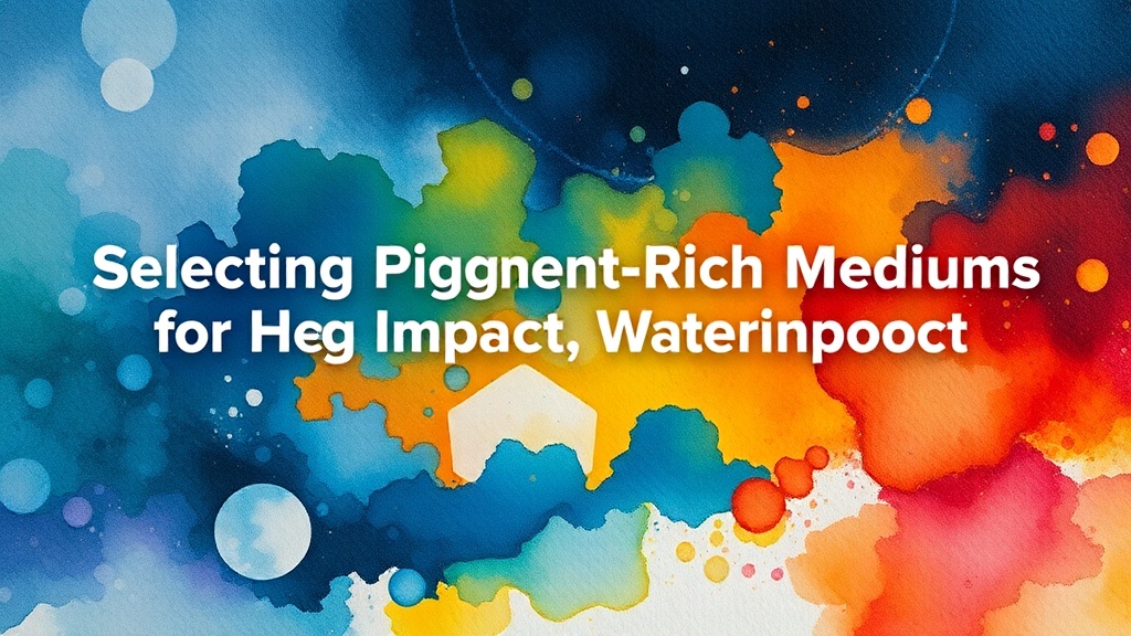 Selecting Pigment-Rich Mediums for High-Impact Watercolor Painting