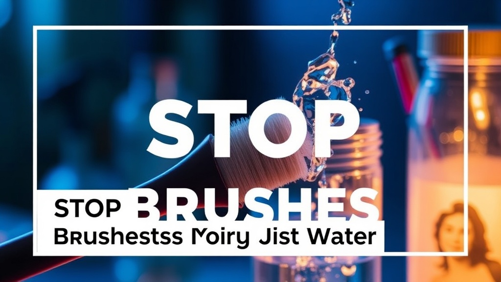 Stop Cleaning Your Brushes with Just Water