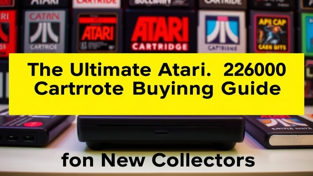 The Ultimate Atari 2600 Cartridge Buying Guide for New Collectors