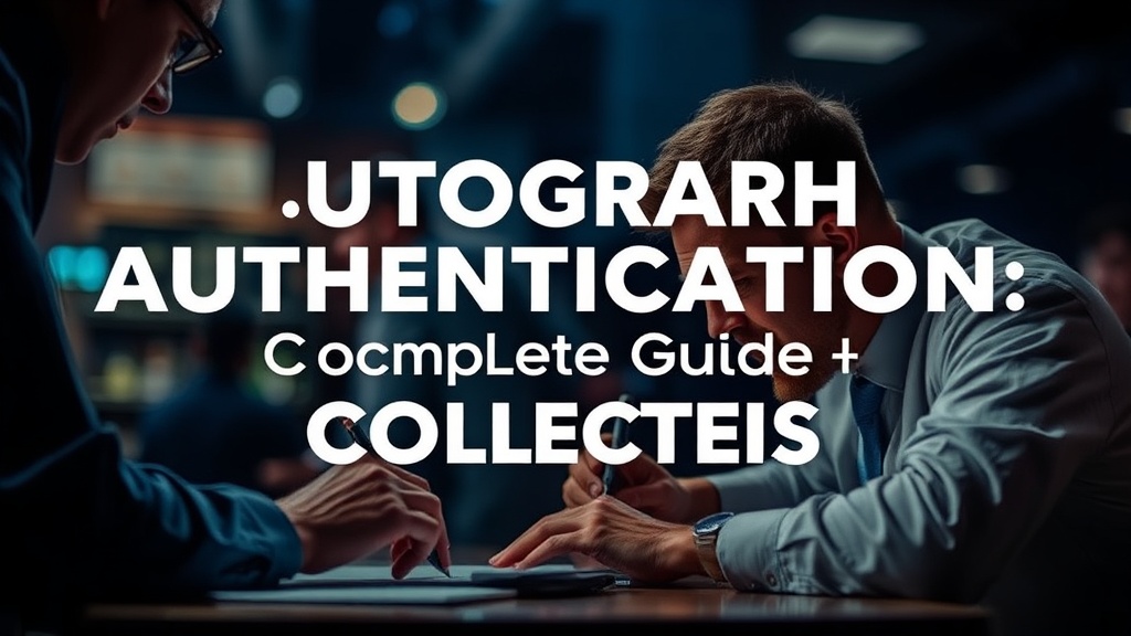 Autograph Authentication: A Complete Guide for Collectors