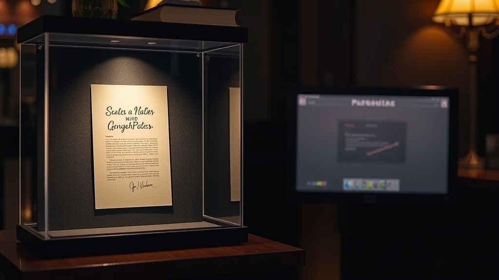 Creating a Safe Display Case for Autographed Paper