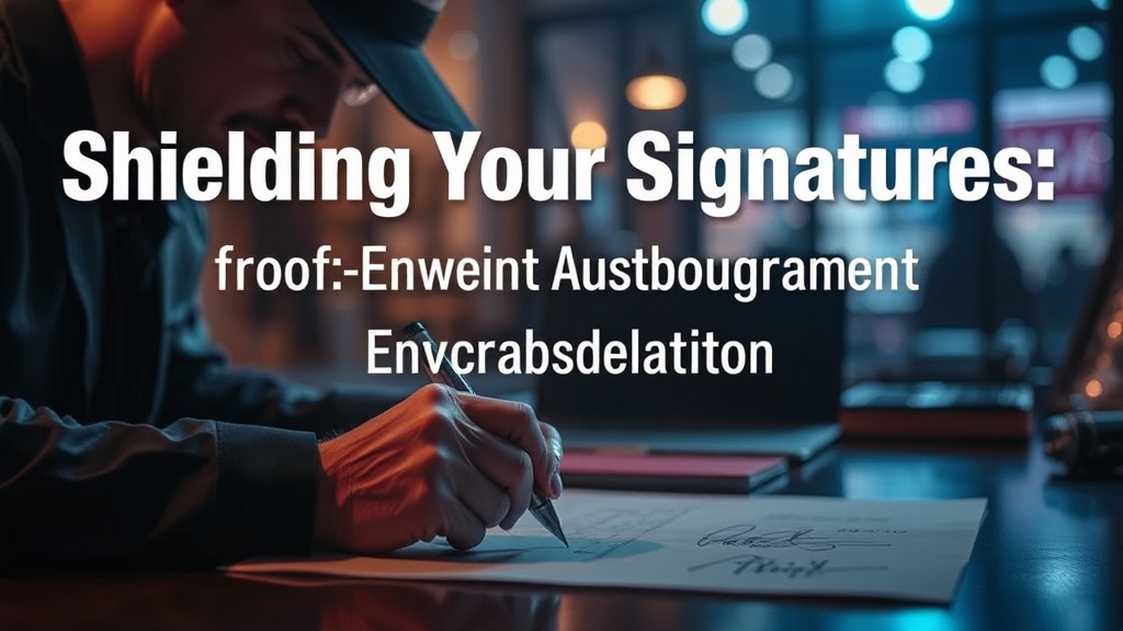 Shielding Your Signatures: Preserving Autographs from Environmental Degradation