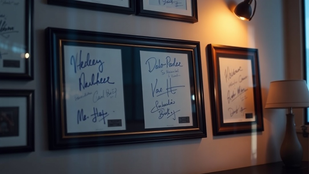 Should You Display Your Autographs in Frames or Keep Them Stored Flat?