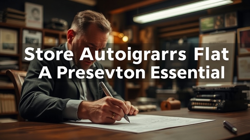 Store Autographs Flat, Never Folded: A Preservation Essential