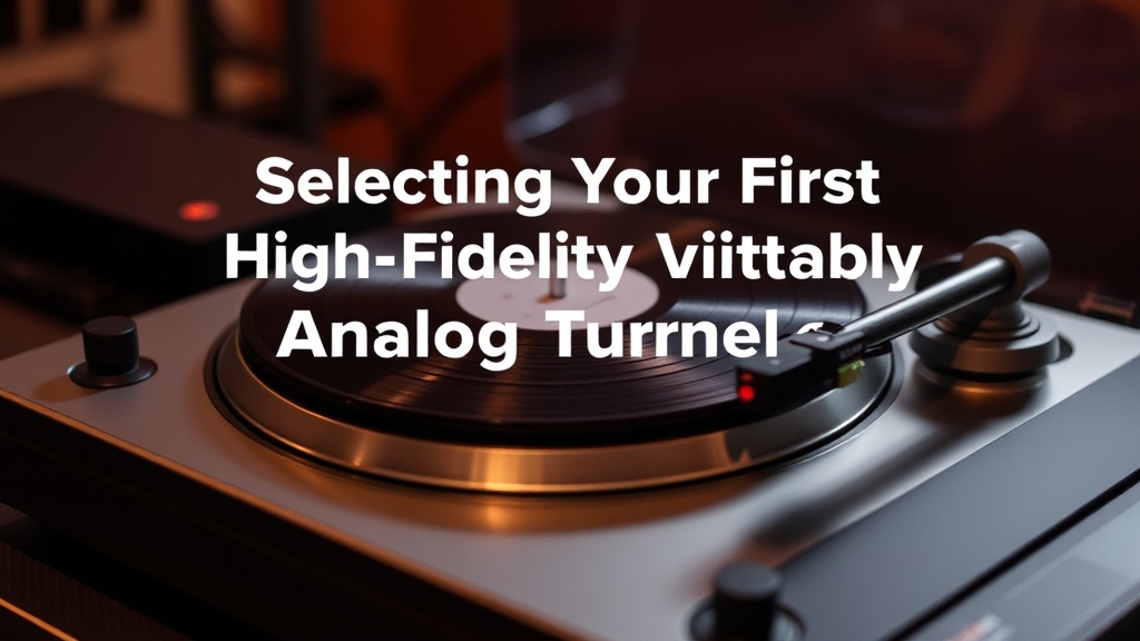 Selecting Your First High-Fidelity Analog Turntable