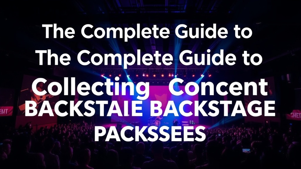 The Complete Guide to Collecting Concert Backstage Passes