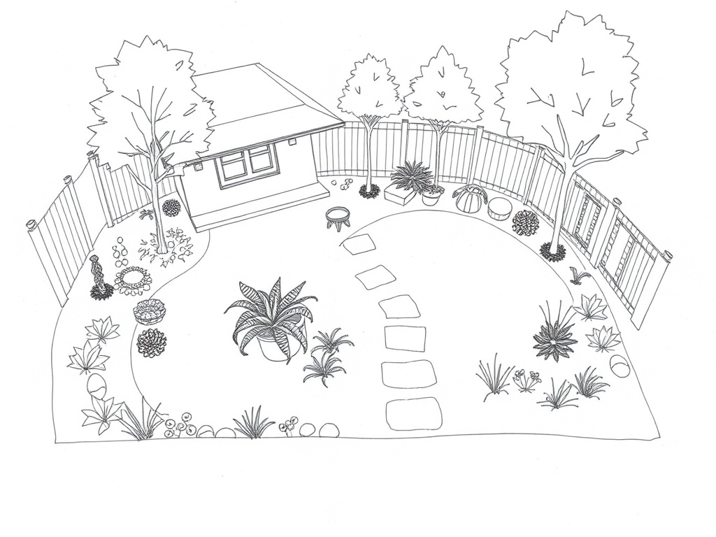 landscape design sketch