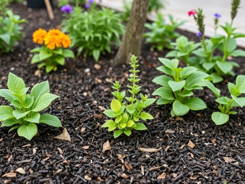 mulch garden bed