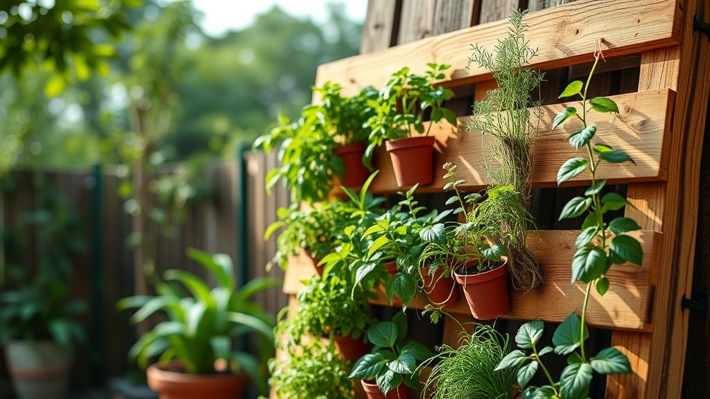 Creating a Vertical Herb Garden with Pallets