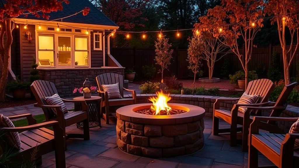 Designing a Fire Pit Area for Cool Autumn Evenings