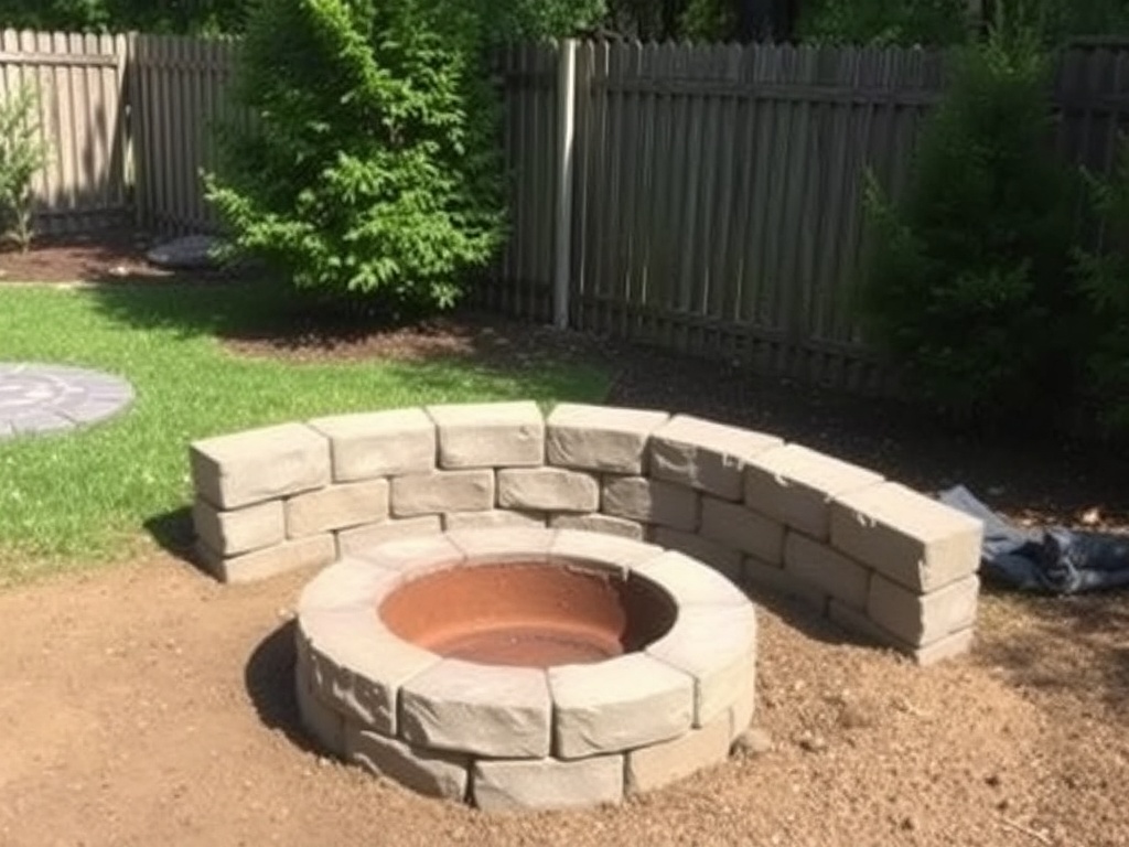 stacking fire pit blocks