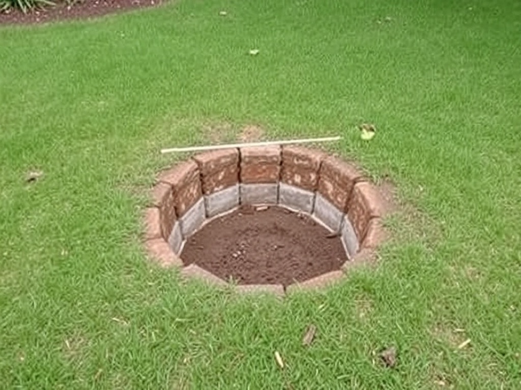 digging fire pit base