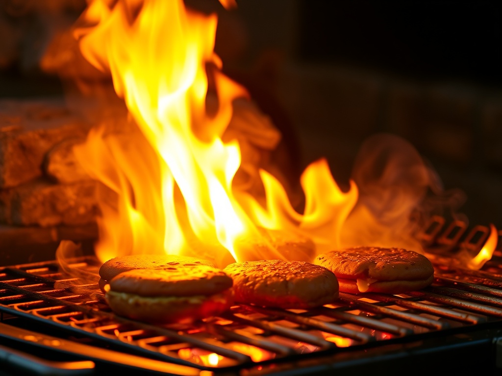 grill flare up flames