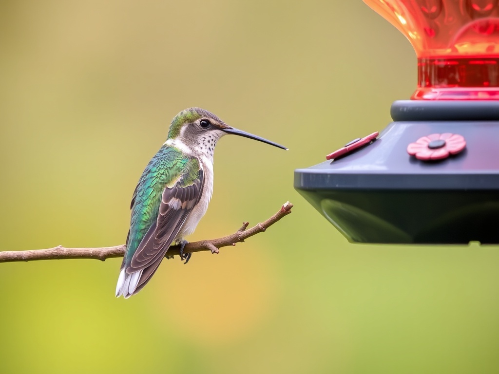 hummingbird perched on branch