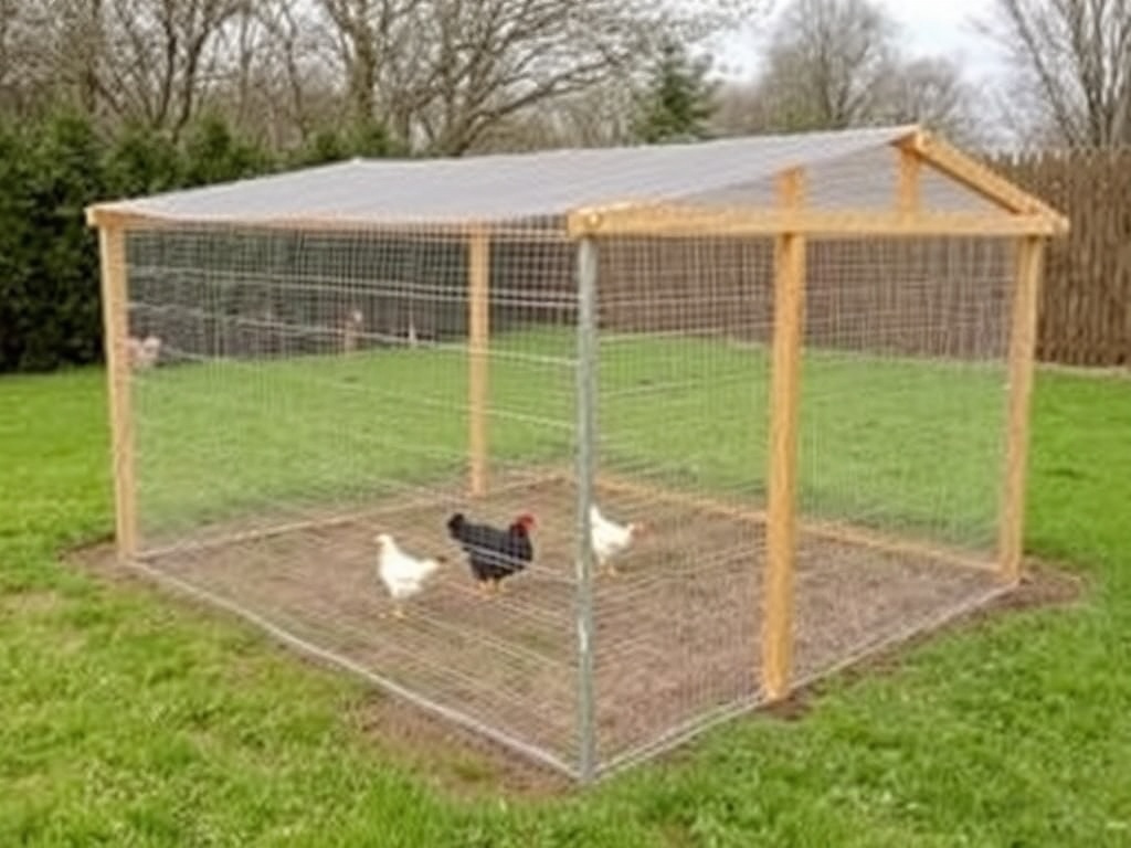 chicken run with hardware cloth