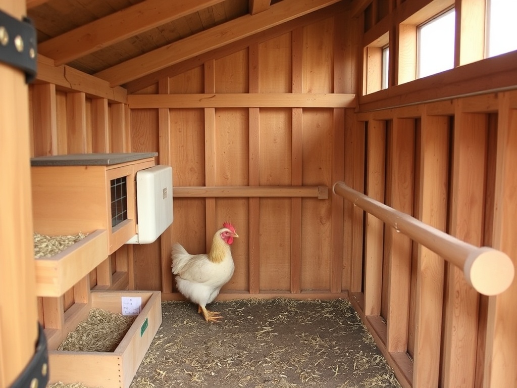 chicken coop interior nesting boxes